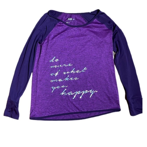 Reebok Speedwick Long Sleeve Breathable Top Purple - Picture 1 of 8